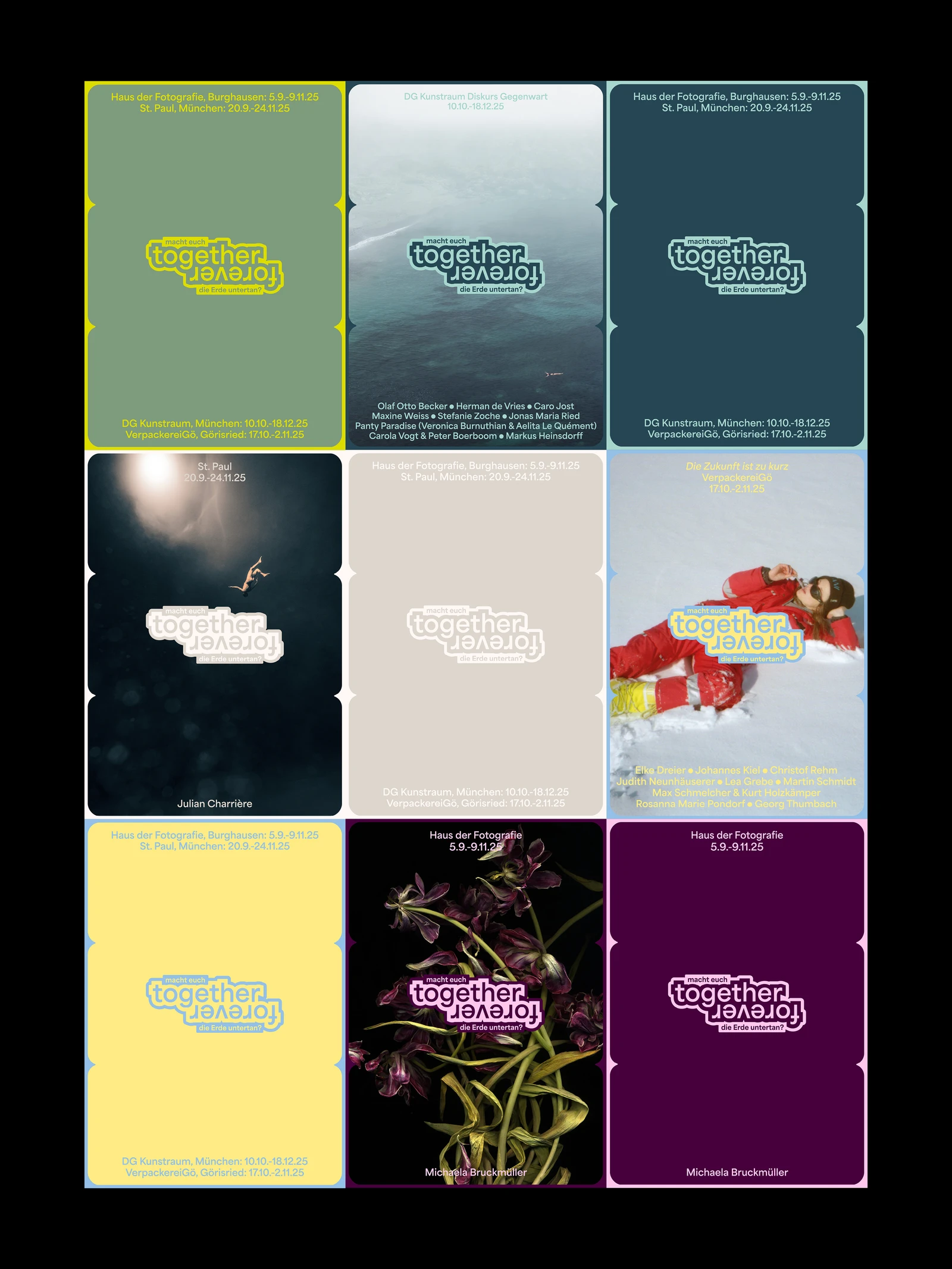 Overview of all Together Forever posters